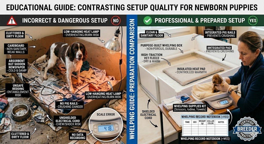 Whelping Checklist for First-Time Breeders