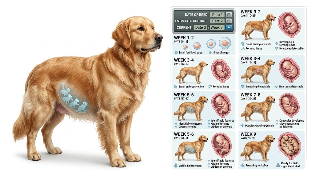 Dog Pregnancy Calculator Week by Week Pictures