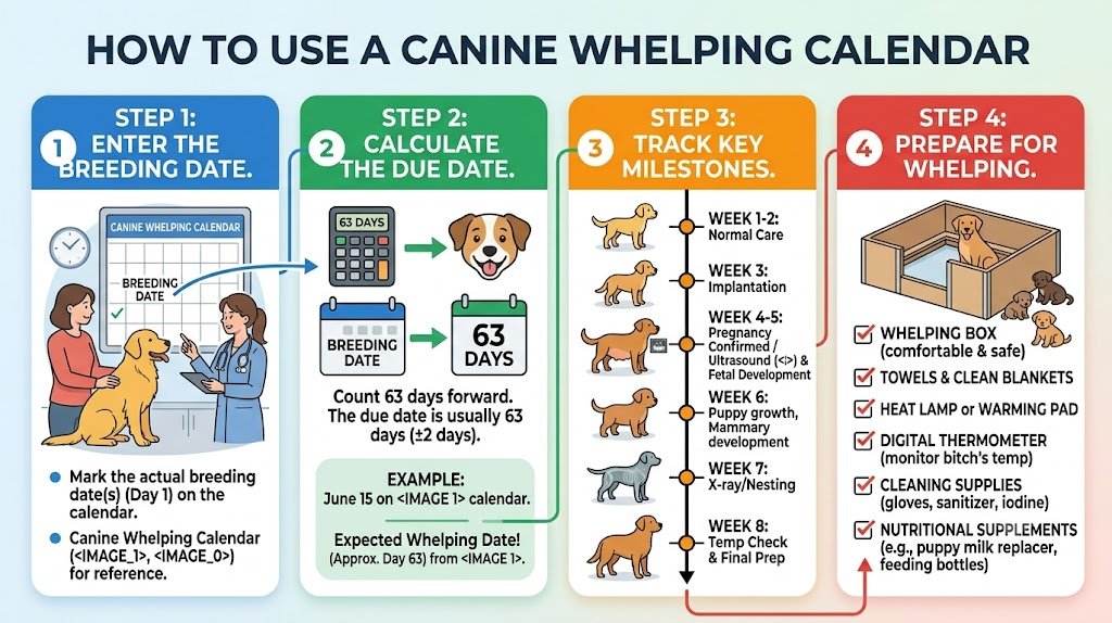 Canine Whelping Calendar